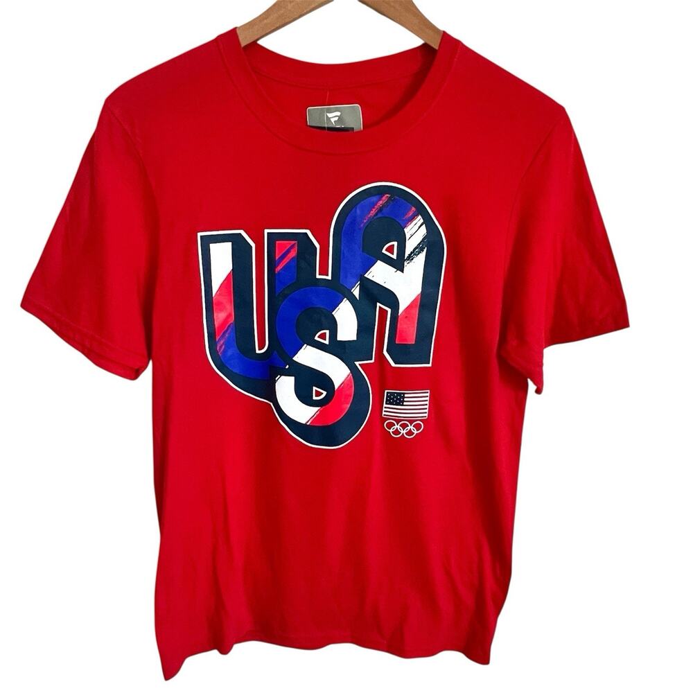 Olympics Team USA Graphic Tee Shirt Official NWT Fanatics Red Men's Small